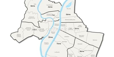 지도 Lyon arrondissement