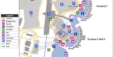 리옹 프랑스공항 지도