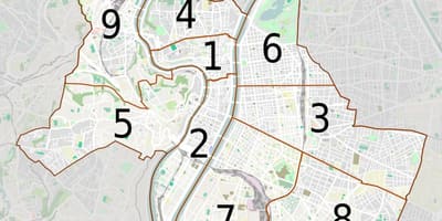 지도 리옹의 arrondissements