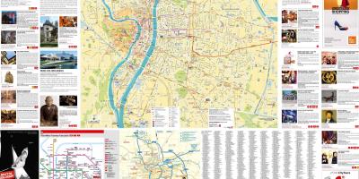 리옹의 관광 정보 지도